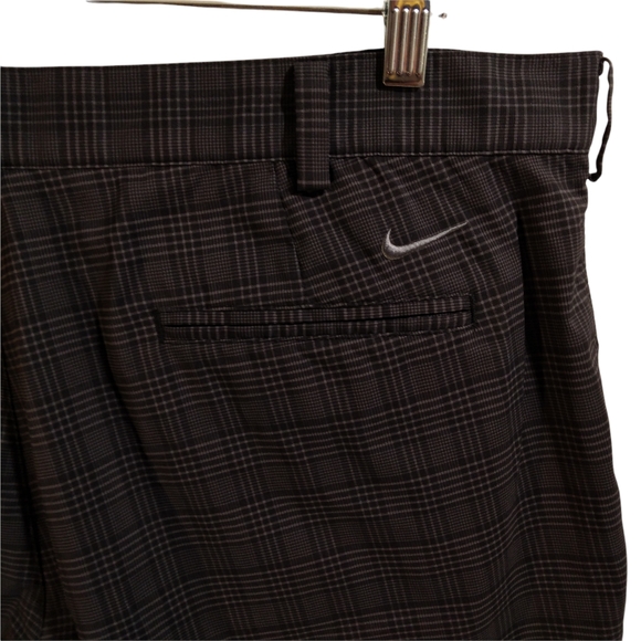 Nike golf shorts mens sz 40 black Plaid dri-fit - Picture 6 of 7